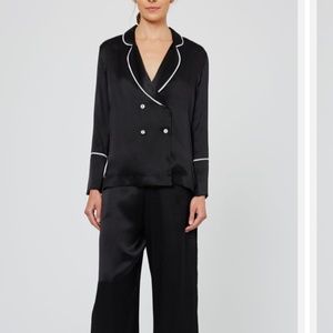 Hesper Fox Dietrich Black Silk Pyjama Set